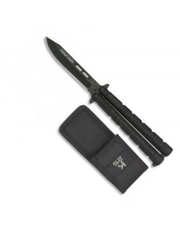 Nůž motýlek K25 36250 s pouzdrem ČERNÝ