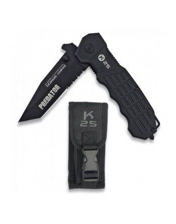 Nůž K25 19099 PREDATOR zavírací ČERNÝ