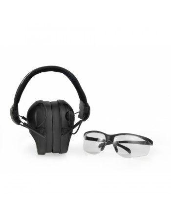 Sluchátka REALHUNTER PRO aktivní ČERNÁ + BRÝLE