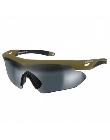 Brýle lehké střelecké Nighthawk 3 skla ZELENÉ
