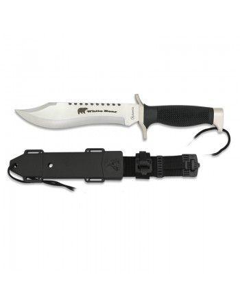 Nůž taktický WHITE BEAR s plastovým pouzdrem