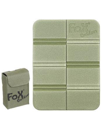 Podsedák THERMAL skládací s MOLLE pouzdrem Zelený