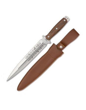 Nůž Albainox 32611 s pevnou čepelí a koženým pouzdrem