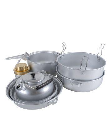 Set na vaření 9 dílný s konvičkou hliníková