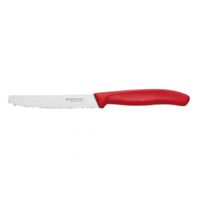 Nůž Victorinox 6.7832 zoubkovaný, červený, zaoblený hrot