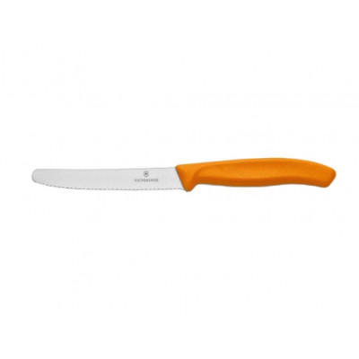 Nůž Victorinox 6.7832 zoubkovaný, oranžový zaoblený hrot