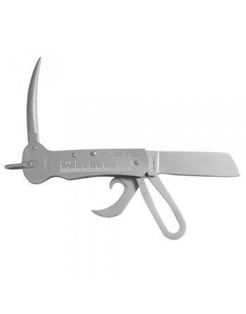 Nůž zavírací námožnický vícefunkční STŘÍBRNÝ