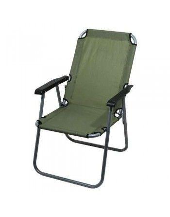 Židle kempingová skládací LYON tmavě zelená Cattara 13459