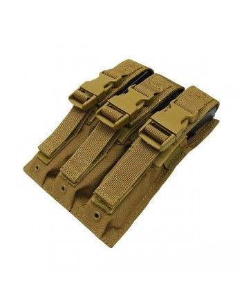 Sumka MOLLE trojitá na zásobníky MP5 COYOTE BROWN